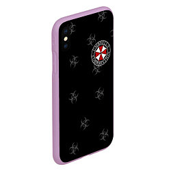 Чехол iPhone XS Max матовый Umbrella Corp, цвет: 3D-сиреневый — фото 2