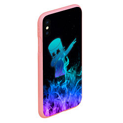 Чехол iPhone XS Max матовый Marshmello Fortnite, цвет: 3D-баблгам — фото 2