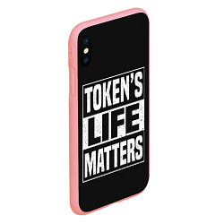 Чехол iPhone XS Max матовый TOKENS LIFE MATTERS, цвет: 3D-баблгам — фото 2