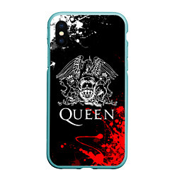 Чехол iPhone XS Max матовый QUEEN, цвет: 3D-мятный