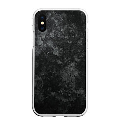Чехол iPhone XS Max матовый ГРАНЖ, цвет: 3D-белый