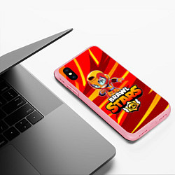 Чехол iPhone XS Max матовый BRAWL STARS MAX, цвет: 3D-баблгам — фото 2