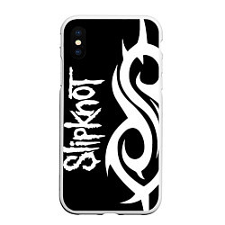 Чехол iPhone XS Max матовый Slipknot 6, цвет: 3D-белый