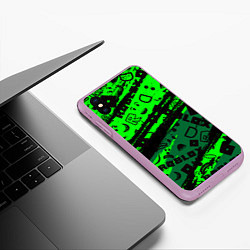 Чехол iPhone XS Max матовый Roblox, цвет: 3D-сиреневый — фото 2