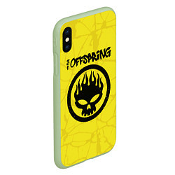 Чехол iPhone XS Max матовый The Offspring, цвет: 3D-салатовый — фото 2