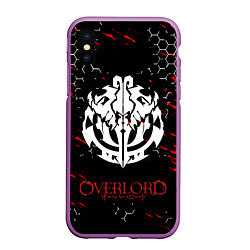 Чехол iPhone XS Max матовый OVERLORD, цвет: 3D-фиолетовый