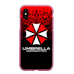 Чехол iPhone XS Max матовый Umbrella Corporation