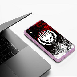 Чехол iPhone XS Max матовый THE OFFSPRING, цвет: 3D-сиреневый — фото 2