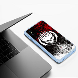 Чехол iPhone XS Max матовый THE OFFSPRING, цвет: 3D-голубой — фото 2