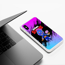 Чехол iPhone XS Max матовый BRAWL STARS TARA, цвет: 3D-белый — фото 2