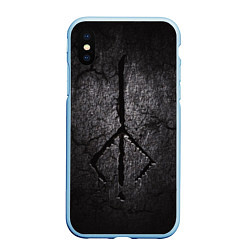 Чехол iPhone XS Max матовый BLOODBORNE HUNTER, цвет: 3D-голубой
