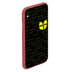 Чехол iPhone XS Max матовый WU-TANG CLAN, цвет: 3D-красный — фото 2