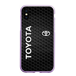 Чехол iPhone XS Max матовый TOYOTA, цвет: 3D-сиреневый