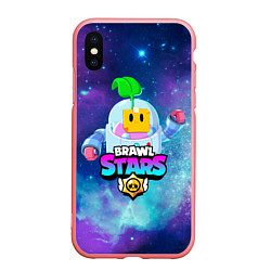 Чехол iPhone XS Max матовый BRAWL STARS SPROUT, цвет: 3D-баблгам