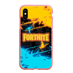 Чехол iPhone XS Max матовый FORTNITE, цвет: 3D-баблгам