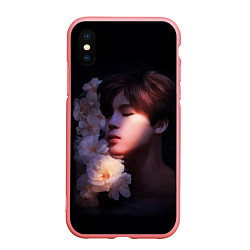 Чехол iPhone XS Max матовый BTS, цвет: 3D-баблгам