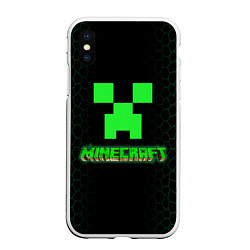 Чехол iPhone XS Max матовый Minecraft