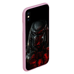 Чехол iPhone XS Max матовый PREDATOR, цвет: 3D-розовый — фото 2