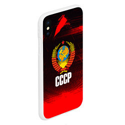 Чехол iPhone XS Max матовый СССР, цвет: 3D-белый — фото 2