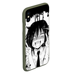 Чехол iPhone XS Max матовый AHEGAO, цвет: 3D-темно-зеленый — фото 2