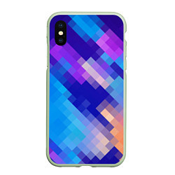 Чехол iPhone XS Max матовый Пикси, цвет: 3D-салатовый