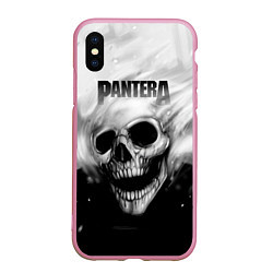 Чехол iPhone XS Max матовый Pantera, цвет: 3D-розовый