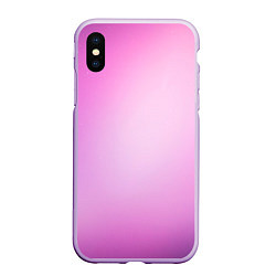 Чехол iPhone XS Max матовый Нежный фиолет, цвет: 3D-сиреневый
