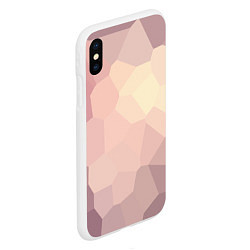 Чехол iPhone XS Max матовый Пикси кристаллы, цвет: 3D-белый — фото 2