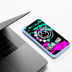 Чехол iPhone XS Max матовый Blink-182 6, цвет: 3D-голубой — фото 2