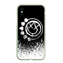 Чехол iPhone XS Max матовый Blink-182 7, цвет: 3D-салатовый