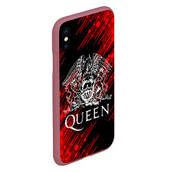 Чехол iPhone XS Max матовый QUEEN, цвет: 3D-малиновый — фото 2