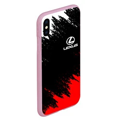 Чехол iPhone XS Max матовый LEXUS, цвет: 3D-розовый — фото 2