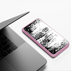 Чехол iPhone XS Max матовый AUDI, цвет: 3D-розовый — фото 2