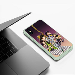 Чехол iPhone XS Max матовый Jo Jo, цвет: 3D-салатовый — фото 2
