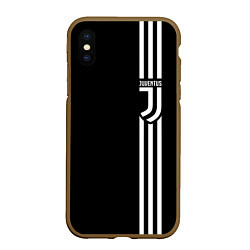 Чехол iPhone XS Max матовый JUVENTUS, цвет: 3D-коричневый