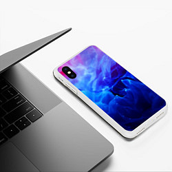 Чехол iPhone XS Max матовый Fire, цвет: 3D-белый — фото 2