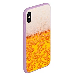 Чехол iPhone XS Max матовый ПИВО, цвет: 3D-сиреневый — фото 2