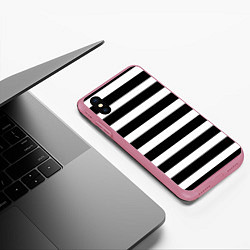 Чехол iPhone XS Max матовый Моряк, цвет: 3D-малиновый — фото 2