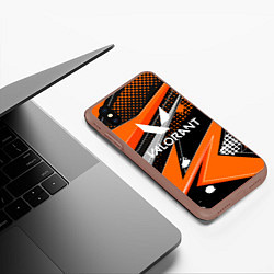 Чехол iPhone XS Max матовый Valorant, цвет: 3D-коричневый — фото 2