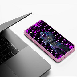 Чехол iPhone XS Max матовый Fortnite Raven, цвет: 3D-розовый — фото 2