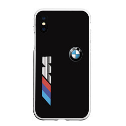 Чехол iPhone XS Max матовый BMW, цвет: 3D-белый