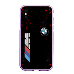 Чехол iPhone XS Max матовый BMW, цвет: 3D-сиреневый