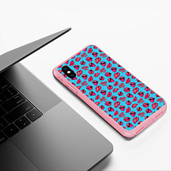 Чехол iPhone XS Max матовый Губы Поп-арт, цвет: 3D-баблгам — фото 2