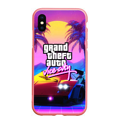 Чехол iPhone XS Max матовый GTA 2020, цвет: 3D-баблгам