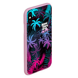 Чехол iPhone XS Max матовый GTA VICE CITY, цвет: 3D-розовый — фото 2