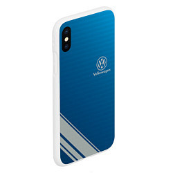 Чехол iPhone XS Max матовый VOLKSWAGEN, цвет: 3D-белый — фото 2