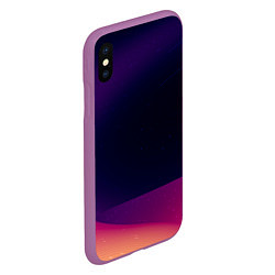 Чехол iPhone XS Max матовый ABSTRACT, цвет: 3D-фиолетовый — фото 2