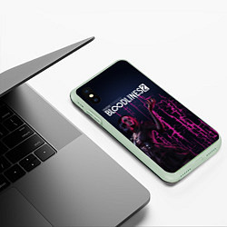 Чехол iPhone XS Max матовый Bloodlines 2, цвет: 3D-салатовый — фото 2