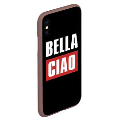 Чехол iPhone XS Max матовый Bella Ciao, цвет: 3D-коричневый — фото 2