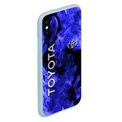 Чехол iPhone XS Max матовый TOYOTA, цвет: 3D-голубой — фото 2